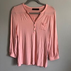 The Limited Peachy Pink Long Sleeve Blouse S